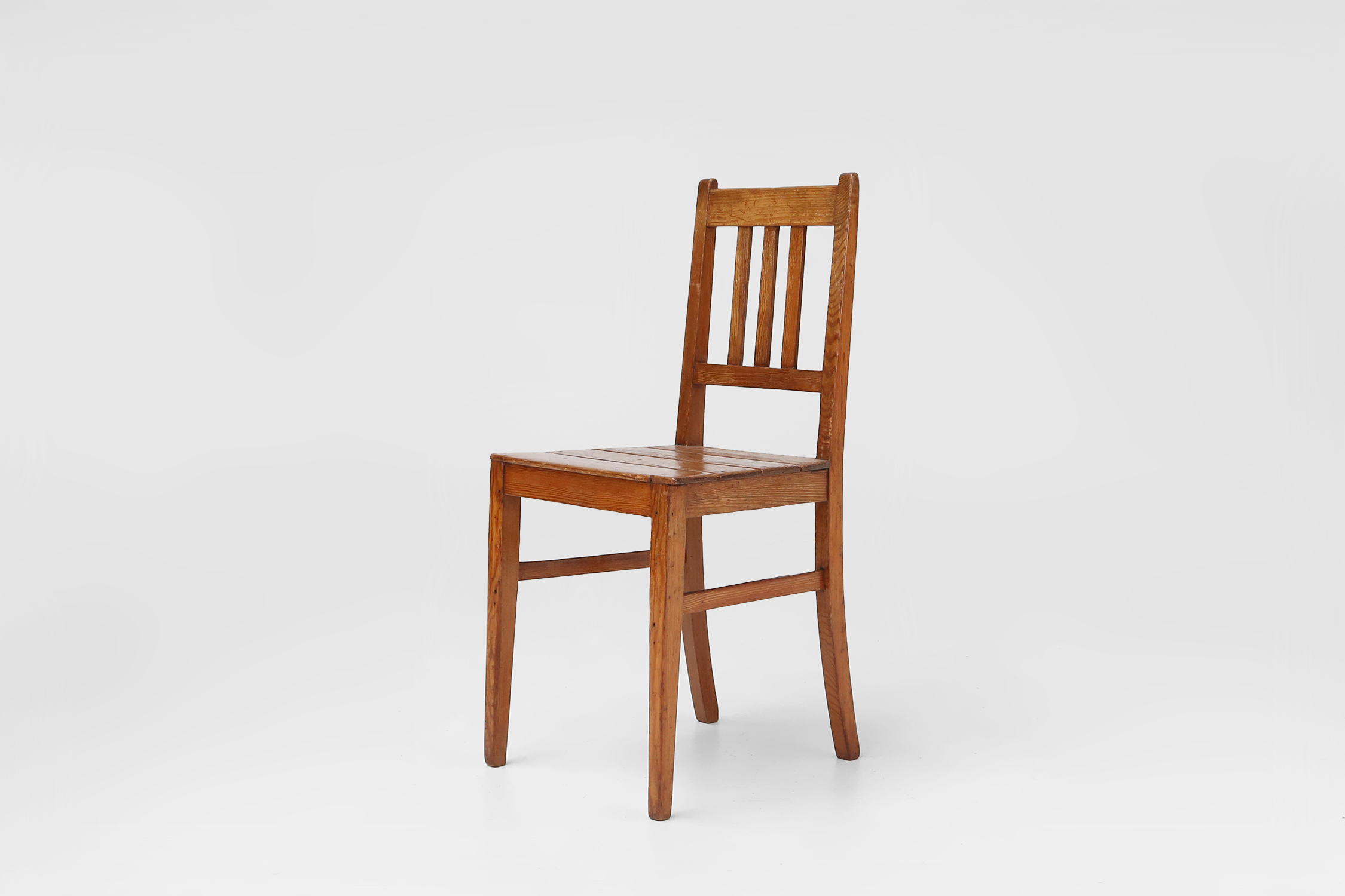 Wooden geometric chair in Jean Prouve style, France ca. 1940thumbnail